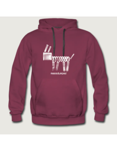 Sudadera MD Dog Basic Bordeos