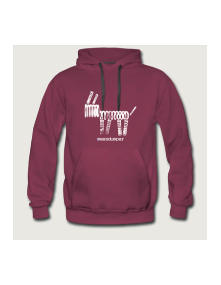 Sudadera MD Dog Basic Bordeos