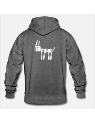 Sudadera Massdumper Modelo Dog Basic Gris Oscuro