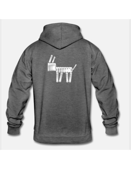 Sudadera Massdumper Modelo Dog Basic Gris Oscuro