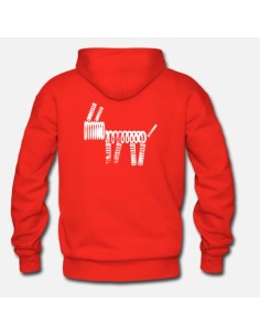 Sudadera Massdumper Modelo Dog Basic Roja