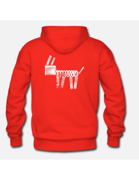 Sudadera Massdumper Modelo Dog Basic Roja