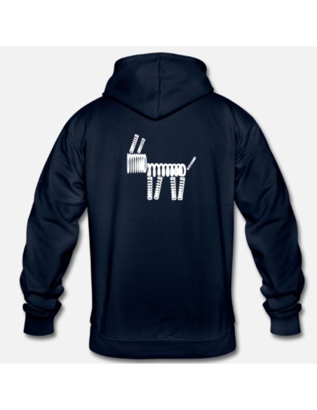 Sudadera Massdumper Modelo Dog Basic Azul