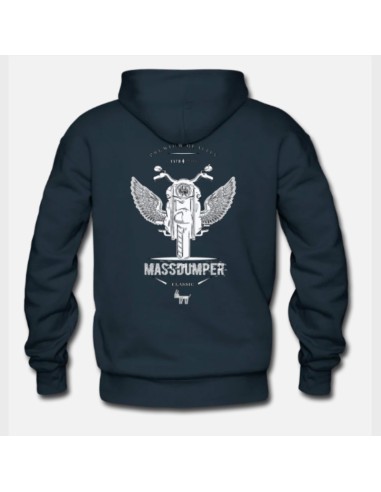 Sudadera Massdumper Modelo Moto Azul