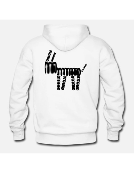 Sudadera Massdumper Modelo Dog Basic Blanca